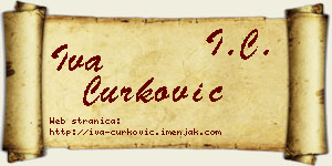 Iva Ćurković vizit kartica